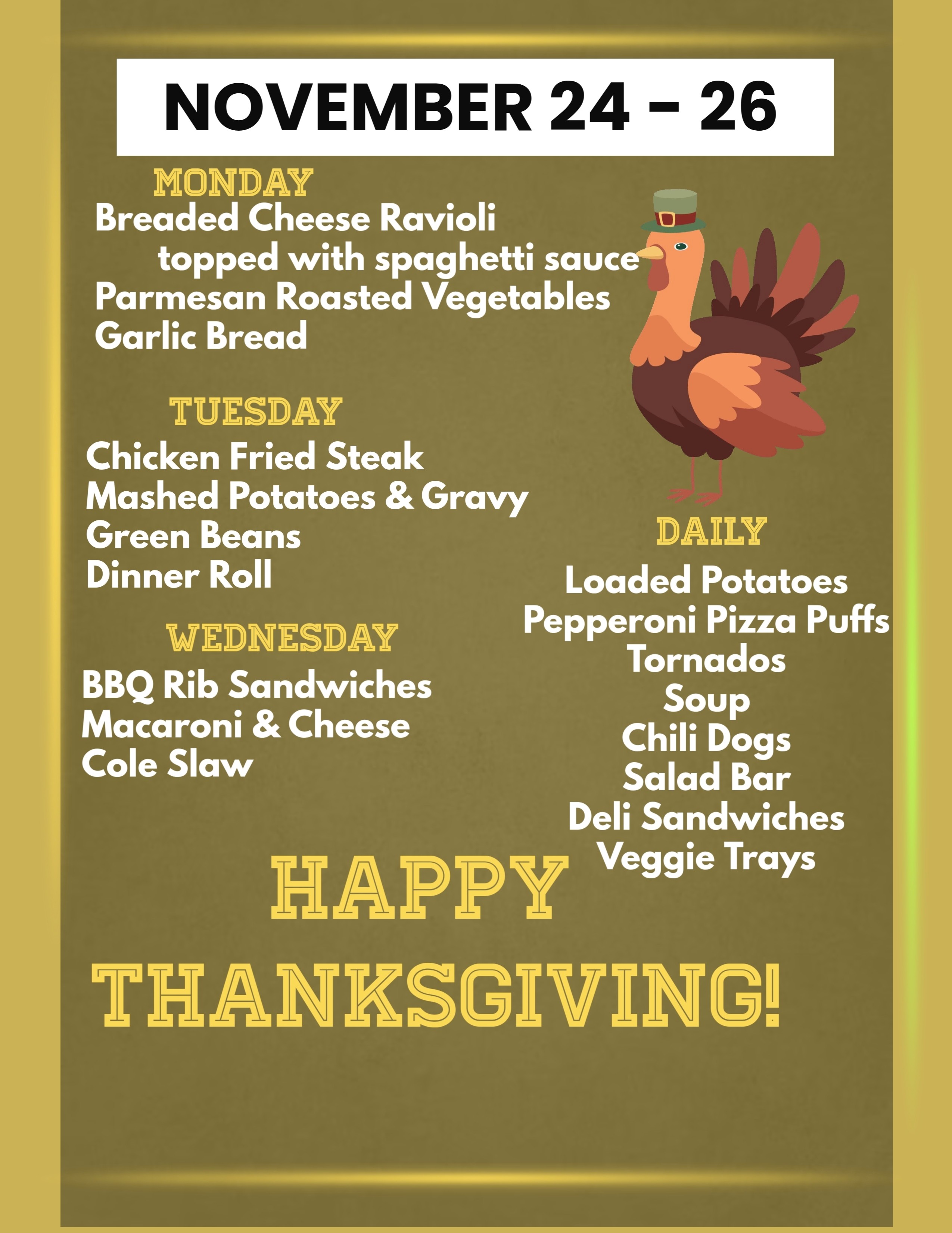 State Office Building Lunch Menu